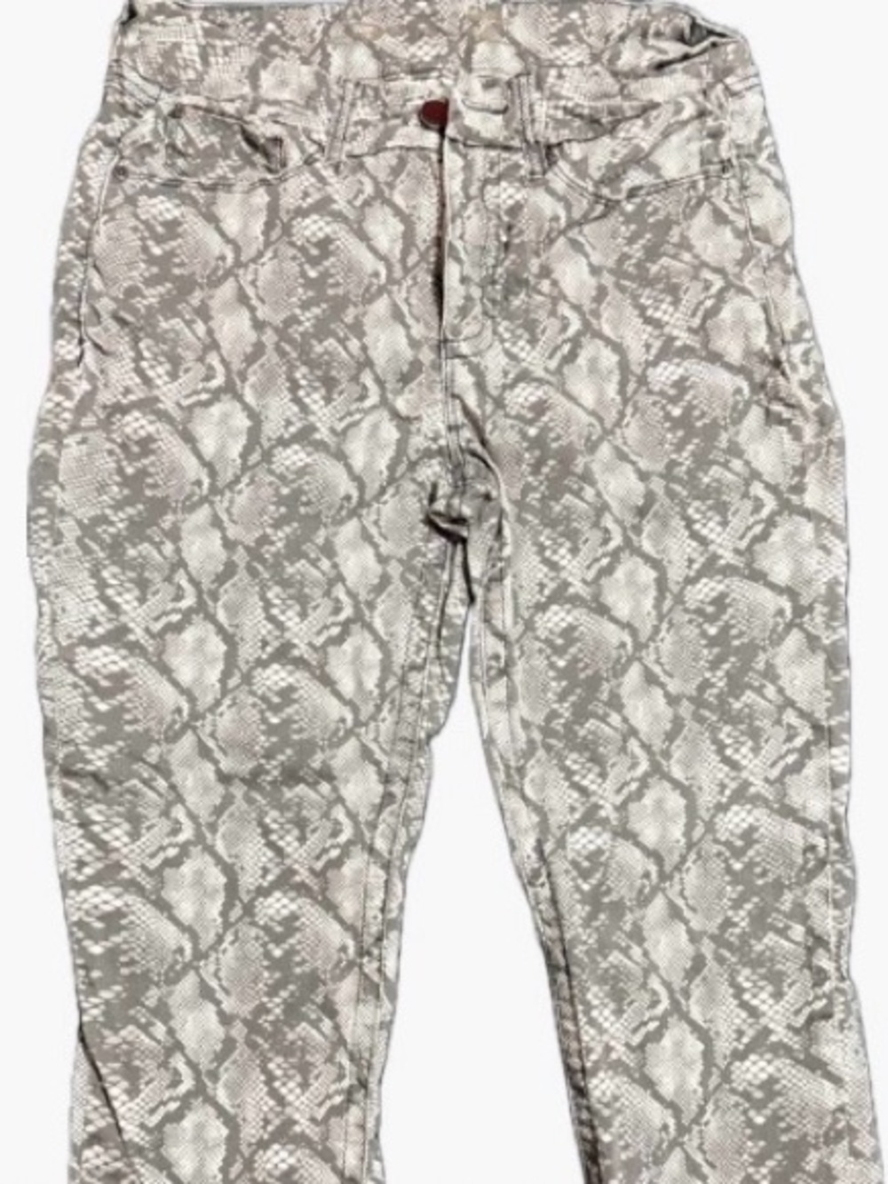 Snake Print Skinny Jeans